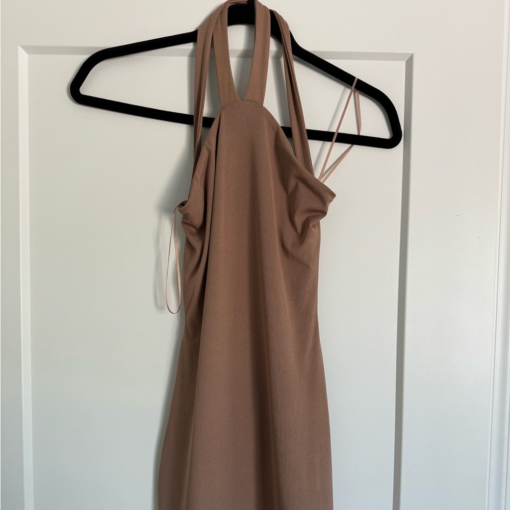 Tan mini dress